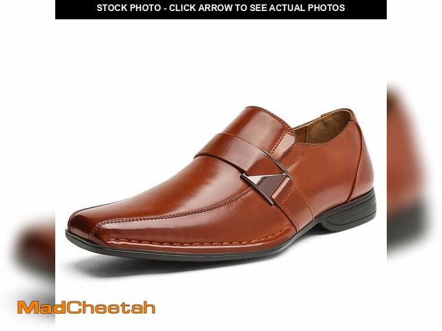 Lot 74-12710198 - Bruno Marc Men's Classic Slip-on Dress Loafers Shoes,Size 7.5,Brown,Giorgio-3 - UNUSED