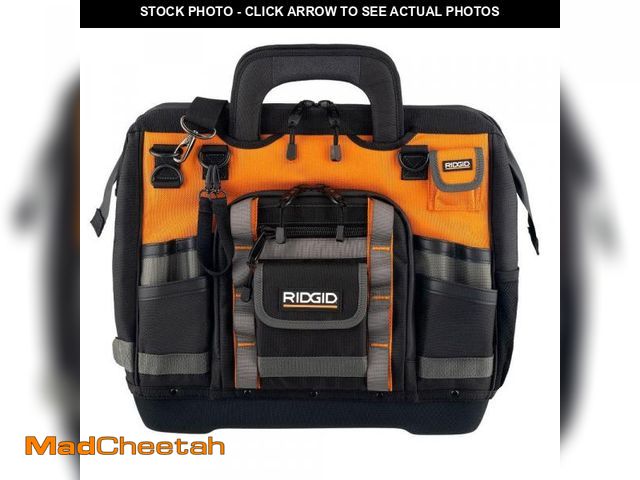 Lot 74-12463896 - RIDGID 18 in. 44 Pocket Professional Grade Tool Bag - UNUSED