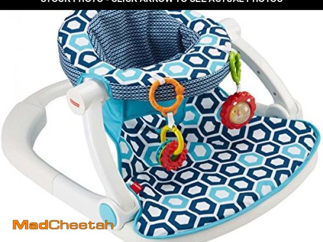 Lot 74-12098199 - Fisher-Price Portable Baby Chair, Sit-Me-Up Floor Seat with 2 Removable Toys &amp; Washable Seat Pad...