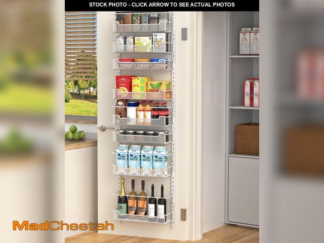 Lot 74-11558644 - VyGrow Over the Door Pantry Organizer, 8-Tier Over the Door Organizer with Adjustable Basket, Pantry...