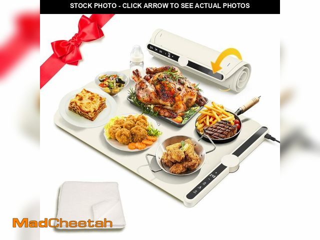 Lot 74-12718724 - Warming Mat for Food - Fast Heating Food Warming Mat, 9-Level Temperature Control, 8s Quick Heat, 1-...