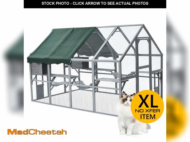 Lot 74-12629051 - Extra Large Cat Enclosure,110 Inch Large Catio with Waterproof Roof, Pet Habitat for 57 FTÃÂ² Space...
