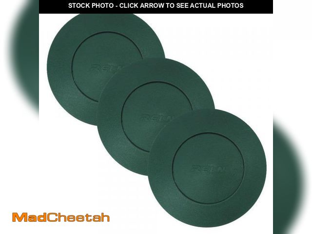 Lot 74-12365427 - RELN Pop-Up Emitter 4 in. Green Replacement Lid (3-Pack) - UNUSED