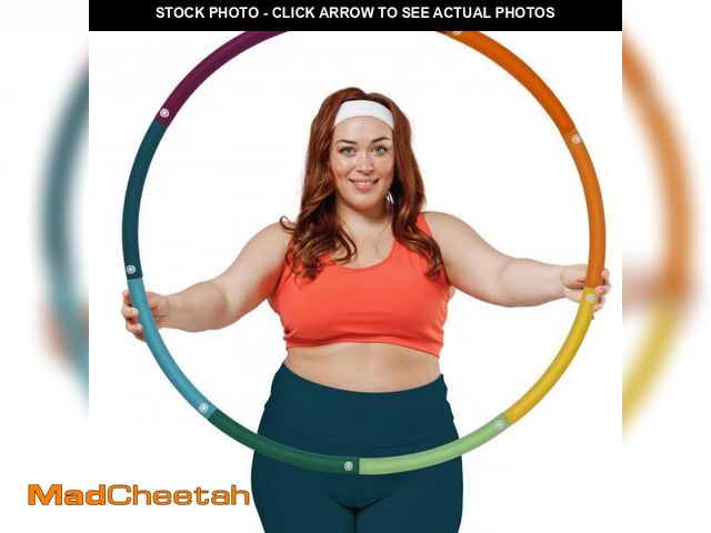 Lot 74-12111597 - Azhuria Weighted Hula Hoop Plus Size | 3.2lb Weight, 43in Diameter | Extra Large Hula Hoop for Adult...