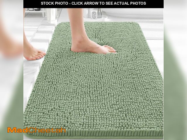Lot 74-14383597 - OLANLY Bathroom Rugs 36x24, Extra Soft Absorbent Chenille Bath Rugs, Rubber Backing Quick Dry, Machi...