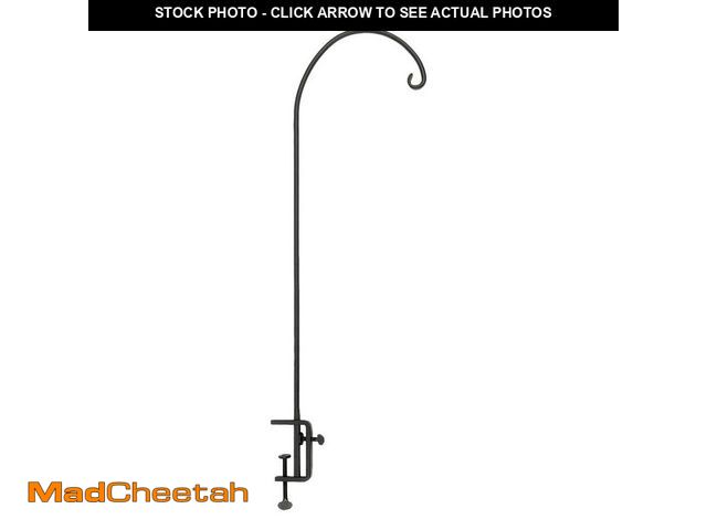 Lot 74-12830244 - ACHLA DESIGNS 40 in. Tall Black Powder Coat Height Adjustable Rail Mounted Pole - UNUSED