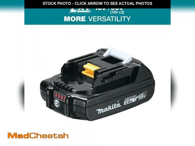 Lot 74-11826408 - Makita 18V LXT Lithium-Ion Compact Battery Pack 2.0Ah with Fuel Gauge - UNUSED