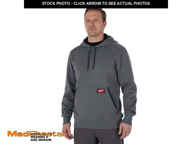 Lot 74-13692267 - Milwaukee Men's X-Large Gray Midweight Cotton/Polyester Long-Sleeve Pullover Hoodie - UNUSED