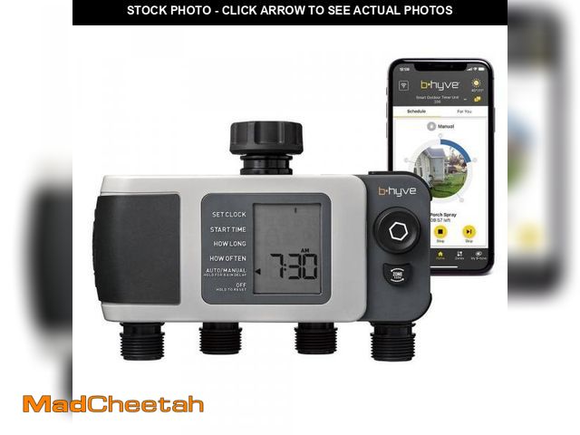 Lot 74-12532315 - Orbit B-hyve XD Bluetooth 4-Outlet Hose Watering Timer Sprinkler Timer - USED