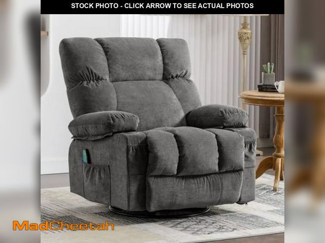 Lot 74-12196332 - JONPONY Massage Rocker Recliner Chair with Vibration Massage and Heat Ergonomic Lounge Chair for Liv...