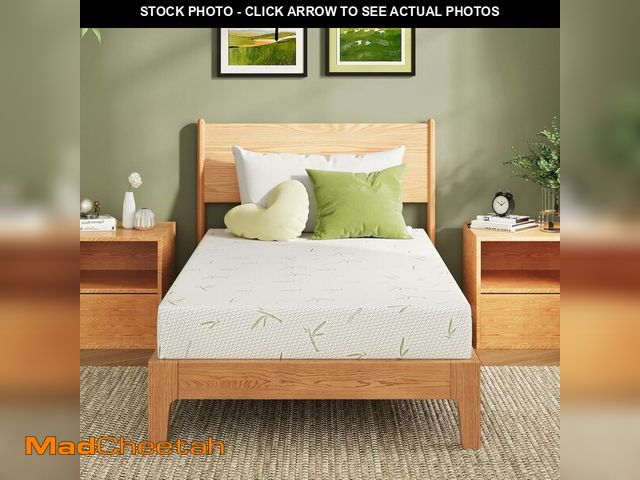 Lot 74-14581800 - EGOHOME 10 Inch Memory Foam Mattress Medium Firm, Twin Mattress, Green - UNUSED
