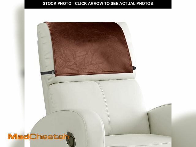Lot 74-12976021 - NZDWZDN Headrest Cover for Recliner Chair Recliner Headrest Protector Faux Leather Headrest Cover wi...