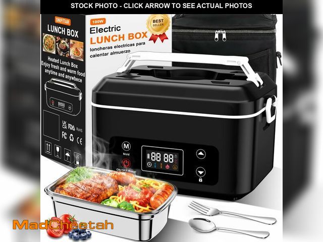 Lot 74-14209457 - Heated Lunch Box,Electric Lunch Box, Lunch Box Battery Powered, Pro 24000mah,5.5 Cups Portable Food ...