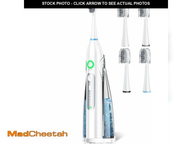 Lot 74-12678041 - OILSAO Electric Toothbrush with Water Flosser Combo, 3 Sonic Cleaning Modes, 5 Flossing Speeds, 4 Br...