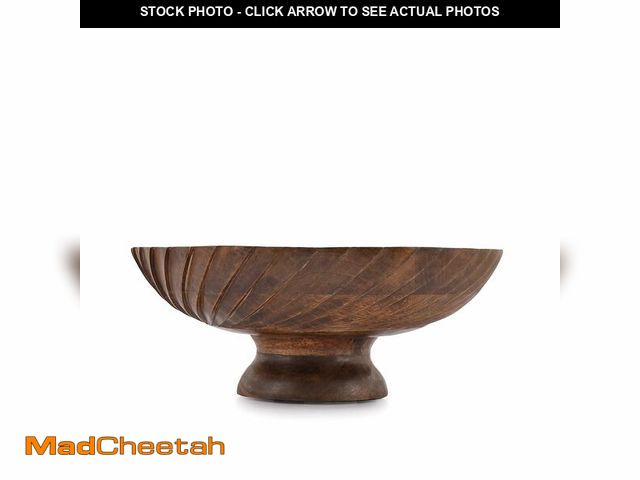 Lot 74-12714502 - Mahasu Fruit Bowl Wooden Fruit Bowl for Kitchen Counter for Home Decor or Decorative Fruit Bowl for ...