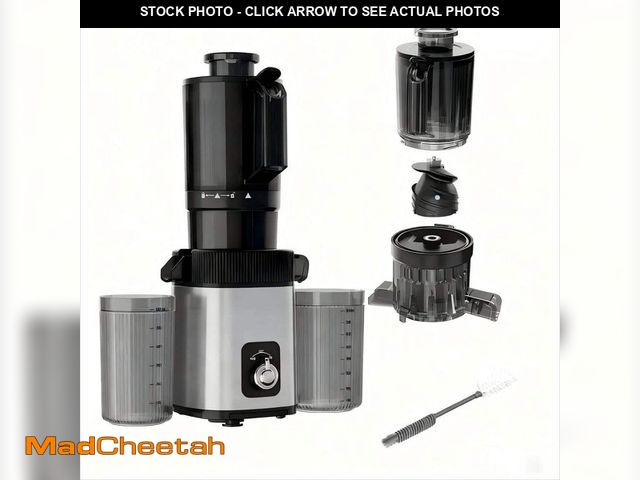Lot 74-14560411 - COWSAR 200 W 27 oz. Cold Press Juicer Machine, 4.4 in. Wide Feed Chute, Slow Masticating Juicer for ...