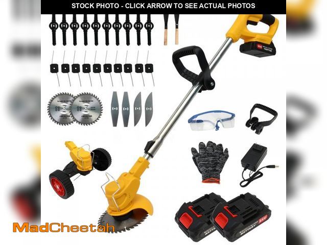 Lot 74-12512212 - Grass Trimmer, 24V Electric Weed Eater Grass Cutter with 2x2.0A Batteries, 3 in 1 Battery Powered We...