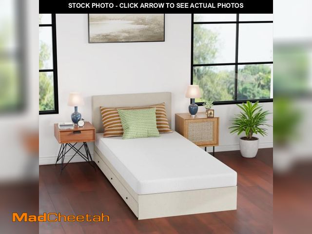 Lot 74-12399746 - FDW | 5 Inch Twin XL Mattress | Medium Firm | Gel Memory Foam Mattress | White | Bed in a Box, Certi...