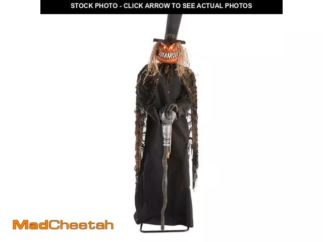 Lot 74-12870563 - 7 Ft. Gruesome Grounds Animated LED Guardian of the Gourds H16 - UNUSED