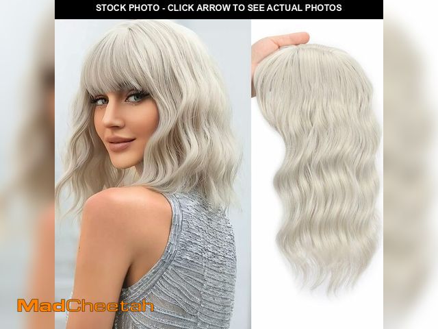 Lot 74-12718209 - TYQ Hair Toppers for Women with Thinning Hair 14 Inch, 360ÃÂ° 3D Synthetic Curly Wavy Wispy Clip in...