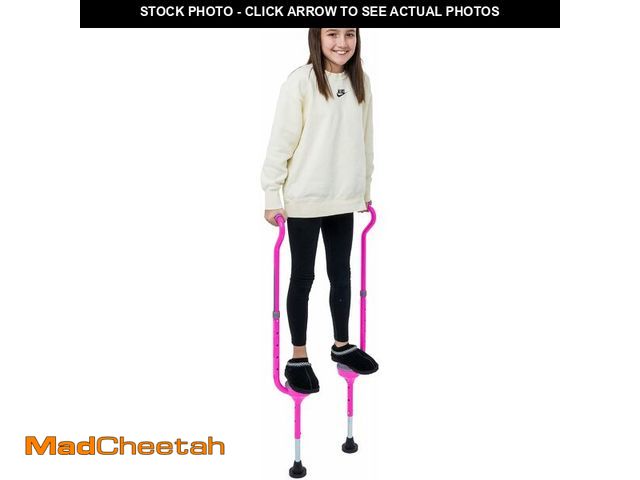 Lot 74-13709603 - Flybar Maverick Walking Stilts for Kids Ages 5 +, Weights Up to 190 Lbs - Adjustable Foam Handles wi...
