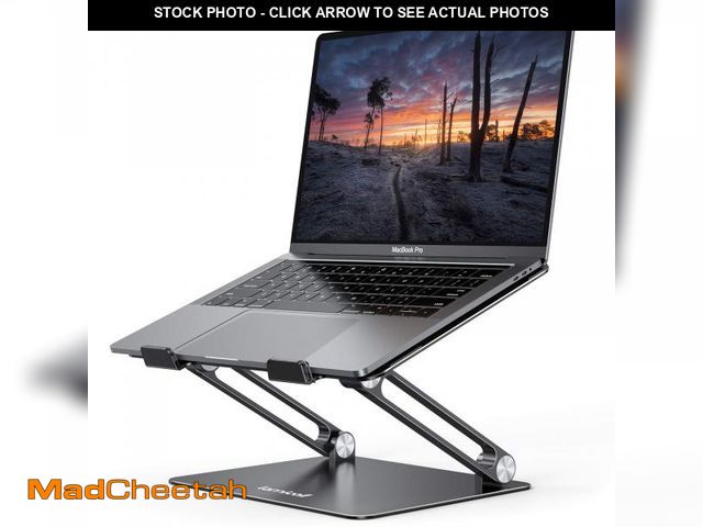 Lot 74-11852642 - Lamicall Adjustable Laptop Stand, Portable Laptop Riser, Aluminum Laptop Stand for Desk Foldable, Er...