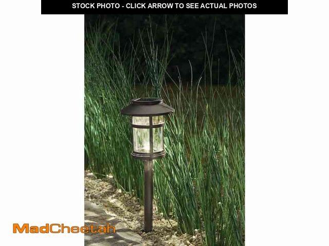 Lot 74-14280564 - Hampton Bay Duncan 10 Lumen Bronze LED Weather Resistant Outdoor Solar Path Light with Plastic Lens ...