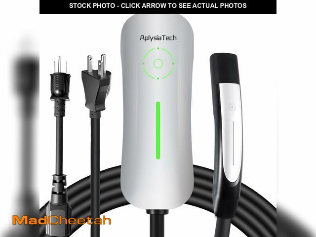 Lot 74-12873971 - AplysiaTech Level 1/2 EV Tesla Charger,16A 120V/240V Tesla Home Charging Station, 21FT Cable NEMA 6-...