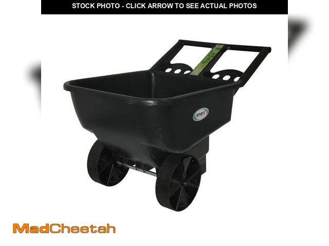 Lot 74-13062339 - *DIRTY/MISSING HARDWARE* Smart Garden 5.5 cu. ft. Heaped Poly Smart Plastic Garden Cart *DIRTY/MISSI...