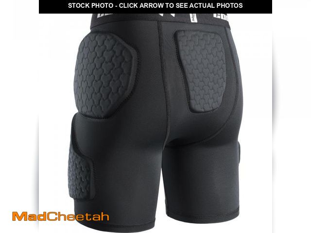 Lot 74-12434639 - COOLOMG Youth Kids Football Girdle Shorts with Cup Pocket 5 Built in Pads Hip,Thigh,Tailbone Padded ...