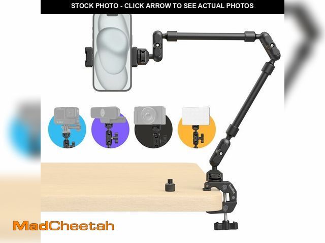 Lot 74-14052891 - SMALLRIG 22" Magic Arm Clamp, Overhead Phone Mount Holder Stand, Flexible Desk Camera Mount, Articul...