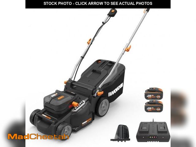 Lot 74-12139796 - WORX Nitro 40V 16" Cordless Lawn Mower w/Brushless Motor 2.0 &amp; Intellicut, 2-in-1 Electric Mower...