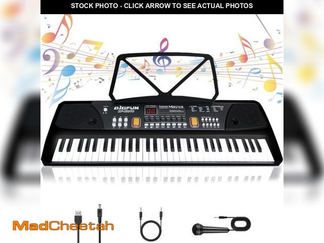 Lot 74-12512815 - OUTGOO Kids Keyboard Piano, Portable 61 Keys Piano Keyboard for Beginners, Electronic Digital Piano ...