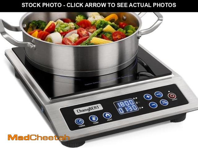 Lot 74-12324782 - ChangBERT Portable Induction Cooktop, NSF Certified Pro Induction Hot Plate, Powerful 1800W with Lar...