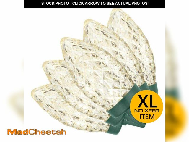 Lot 74-13286844 - (PALLET OF 105 LIGHTS) Home Accent Holiday 100 Warm White Faceted C9 LED Lights - UNUSED