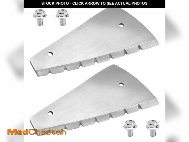 Lot 74-13632321 - YXYYXY 10 Inch Stainless Steel Ice Auger Replacement Blades, Compatible with Strike Master Lazer Pow...