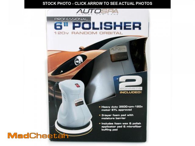 Lot 74-12525965 - Auto Spa 6" Random Orbital Car Surface Polisher with Bonus Bonnets - UNUSED