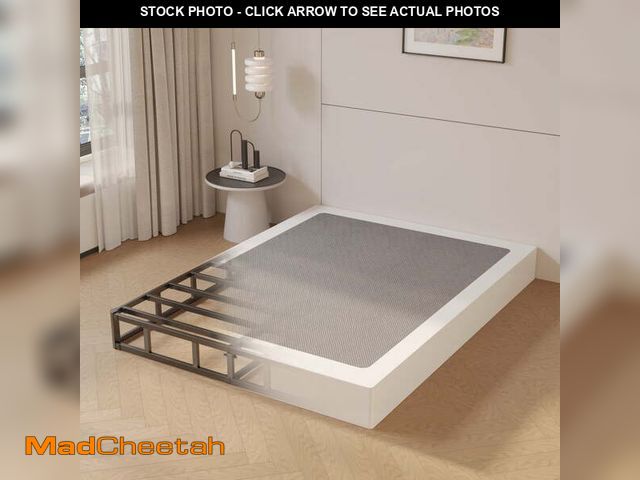 Lot 74-14259883 - Roomdiary 7 inch Queen Box Spring with Fabric Cover, Heavy Duty Metal Mattress Foundation, Noise Fre...