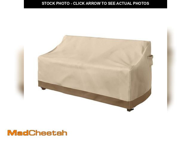 Lot 74-14084922 - Pure Garden Beige Heavy-Duty Outdoor Couch Cover - UNUSED