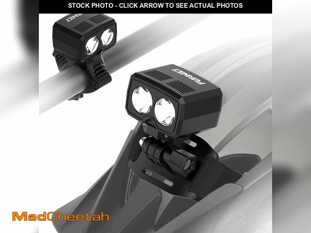 Lot 74-12972334 - FUNWICT Helmet Light LED Bike Headlight Rechargeable Bike Helmet Light IP65 Waterproof 1000 Lumens 5...