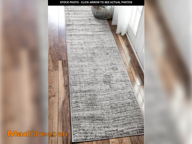 Lot 74-12366227 - nuLOOM Sherill Abstract Transitional Clearance Runner Rug, 2' x 8', Grey - UNUSED