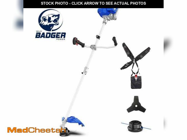 Lot 74-14560993 - WILD BADGER POWER 52 cc Gas 2-Stroke 2-in-1 Brush Cutter and String Hand Held Trimmer WBP52BCI - UNU...