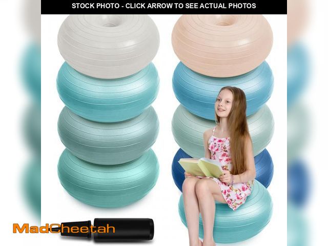 Lot 74-12217792 - Lewtemi 8 Pcs Flexible Seating for Classroom Elementary 20 Inch Yoga Ball Chair Large Inflatable Don...