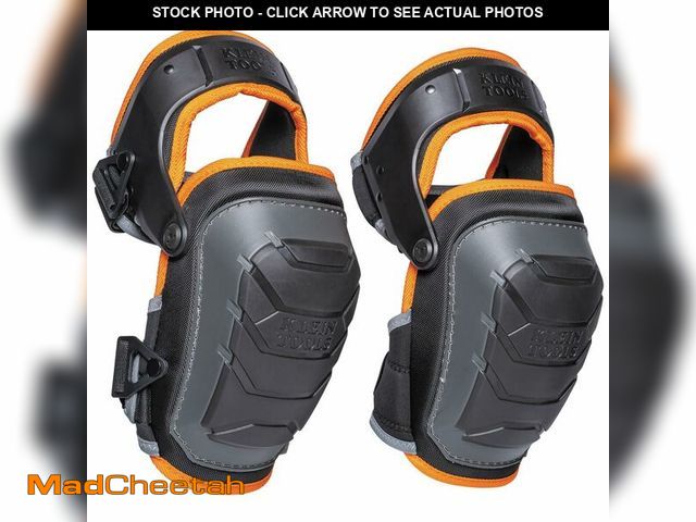 Lot 74-13544892 - Klein Tools 60491 Hinged Knee Pads, Heavy Duty Gel Foam Protective Knee Pads with Quick-Fasten Buckl...
