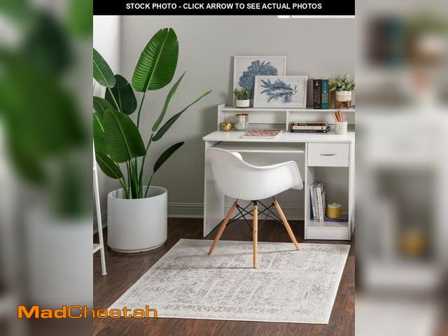 Lot 74-12521833 - Rugs.com Oxford Collection Rug Ã¢â¬â 4' Square Cream Low Rug Perfect for Living Rooms, Kitchens, ...