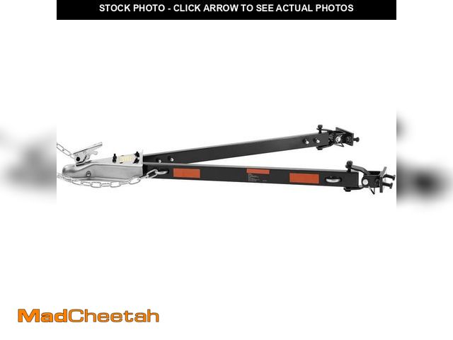 Lot 74-13668120 - SKYSHALO Tow Bar, 5500 lbs. Towing Capacity with Chains, Powder-Coating Alloy Steel Bumper-Mounted U...