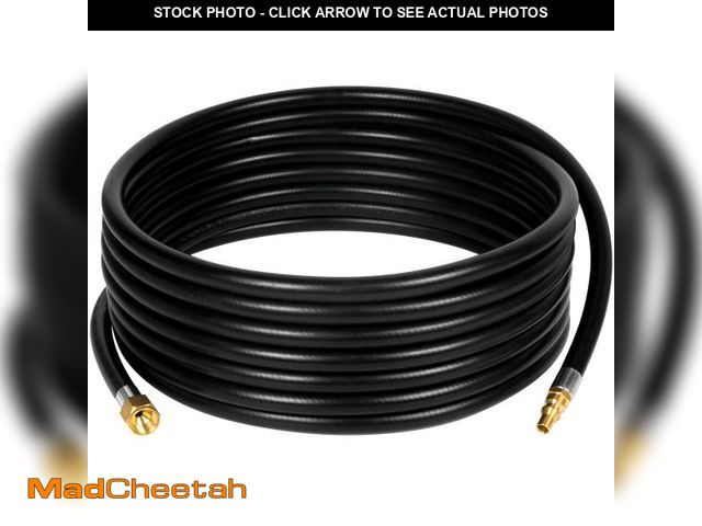 Lot 74-12306970 - GASPRO 24-Foot RV Quick Connect Propane Hose for Camping Grill, Camp Chef Stove, Outland Fire Bowl, ...