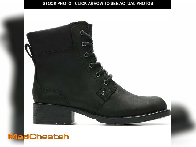 Lot 74-13713398 - Clarks Womens Orinoco Spice - Black Leather - 8M - UNUSED