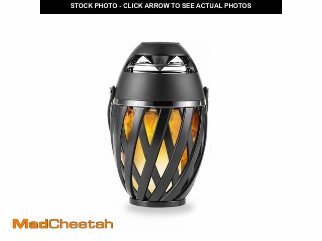 Lot 74-13992108 - INSSISAIN Outdoor Bluetooth Speakers Waterproof Wireless, Birthday Gifts for Men Dad, LED Flame Ambi...