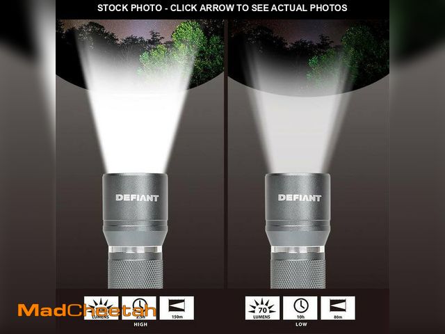 Lot 74-14257699 - 300 Lumens Aluminum Flashlight (6-Pack) - UNUSED